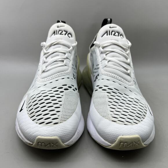 Nike Air Max 270 Running Shoes Women Size 10 White Mesh Comfort Low Top Sneakers - Picture 2 of 8